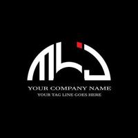 MLJ letter logo creative design with vector graphic