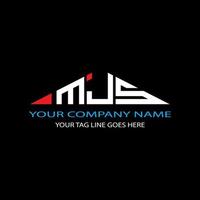MJS letter logo creative design with vector graphic