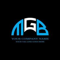 MGB letter logo creative design with vector graphic