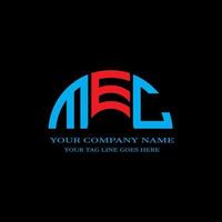 MEC letter logo creative design with vector graphic