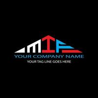 MIF letter logo creative design with vector graphic