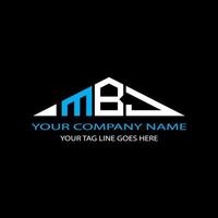MBJ letter logo creative design with vector graphic