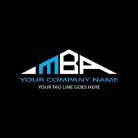 MBA letter logo creative design with vector graphic