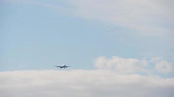 Passenger airliner on final approach. video