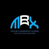MBX letter logo creative design with vector graphic