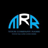 MRR letter logo creative design with vector graphic