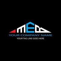 MEB letter logo creative design with vector graphic