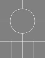 collage photo frame template vector