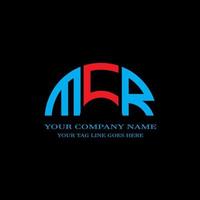 MCR letter logo creative design with vector graphic