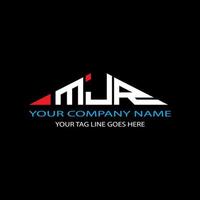 MJR letter logo creative design with vector graphic