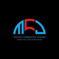 MCJ letter logo creative design with vector graphic