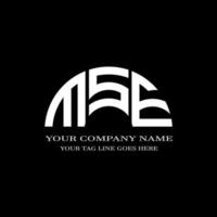 MSE letter logo creative design with vector graphic