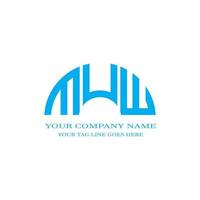 MUW letter logo creative design with vector graphic