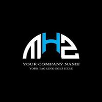 MHZ letter logo creative design with vector graphic