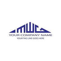 MWG letter logo creative design with vector graphic