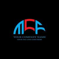 MCF letter logo creative design with vector graphic