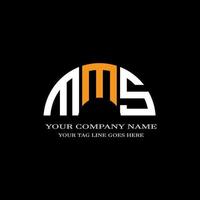 MMS letter logo creative design with vector graphic