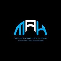 MAH letter logo creative design with vector graphic