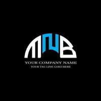 MNB letter logo creative design with vector graphic