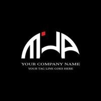 MJP letter logo creative design with vector graphic