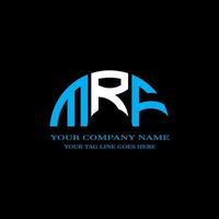 MRF letter logo creative design with vector graphic