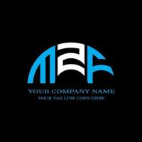 MZF letter logo creative design with vector graphic