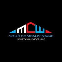 MCW letter logo creative design with vector graphic