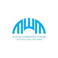 MWM letter logo creative design with vector graphic