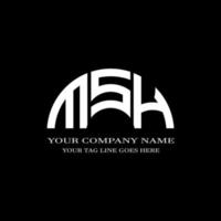 MSH letter logo creative design with vector graphic