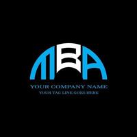 MBA letter logo creative design with vector graphic