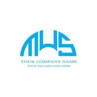 MUS letter logo creative design with vector graphic