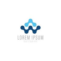 Vector logo design template for business. Technology innovation sign.
