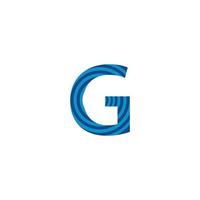 elementos de plantilla de diseño de icono de logotipo de letra g. vector