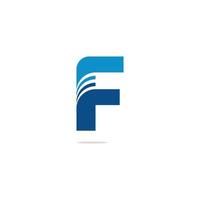 Letter F logo icon design template elements vector