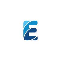 Letter E logo icon design template elements vector