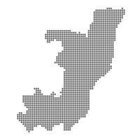 Map with dot vector