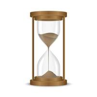 Sand hourglass clock vector