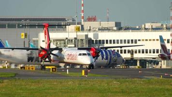 Dusseldorf airport traffic video