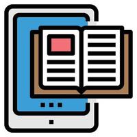 Education Study Online Icon Vector ,