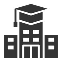 Education Study Online Icon Vector , UNIVERSITY