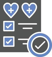 estilo de icono de control de salud vector