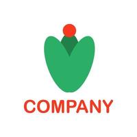 cactus-like shape, for a company logo or symbol vector