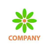 shape like a blooming flower, for a company logo or symbol vector