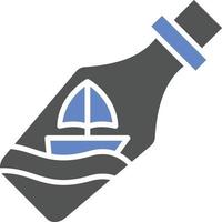 Ship In A Bottle Icon Style vector