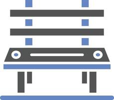 Bench Icon Style vector
