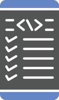 Mobile Coding Icon Style vector