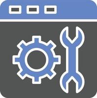 Web Maintenance Icon Style vector