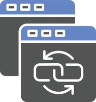 Backlink Icon Style vector