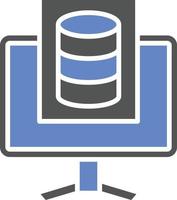 Study Database Icon Style vector