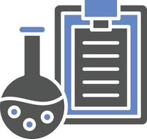 estilo de icono de informe de laboratorio vector